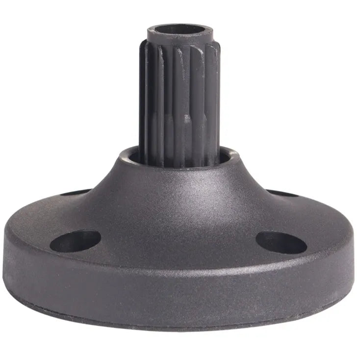 Base de plástico de Ø70 mm con junta de goma impermeable