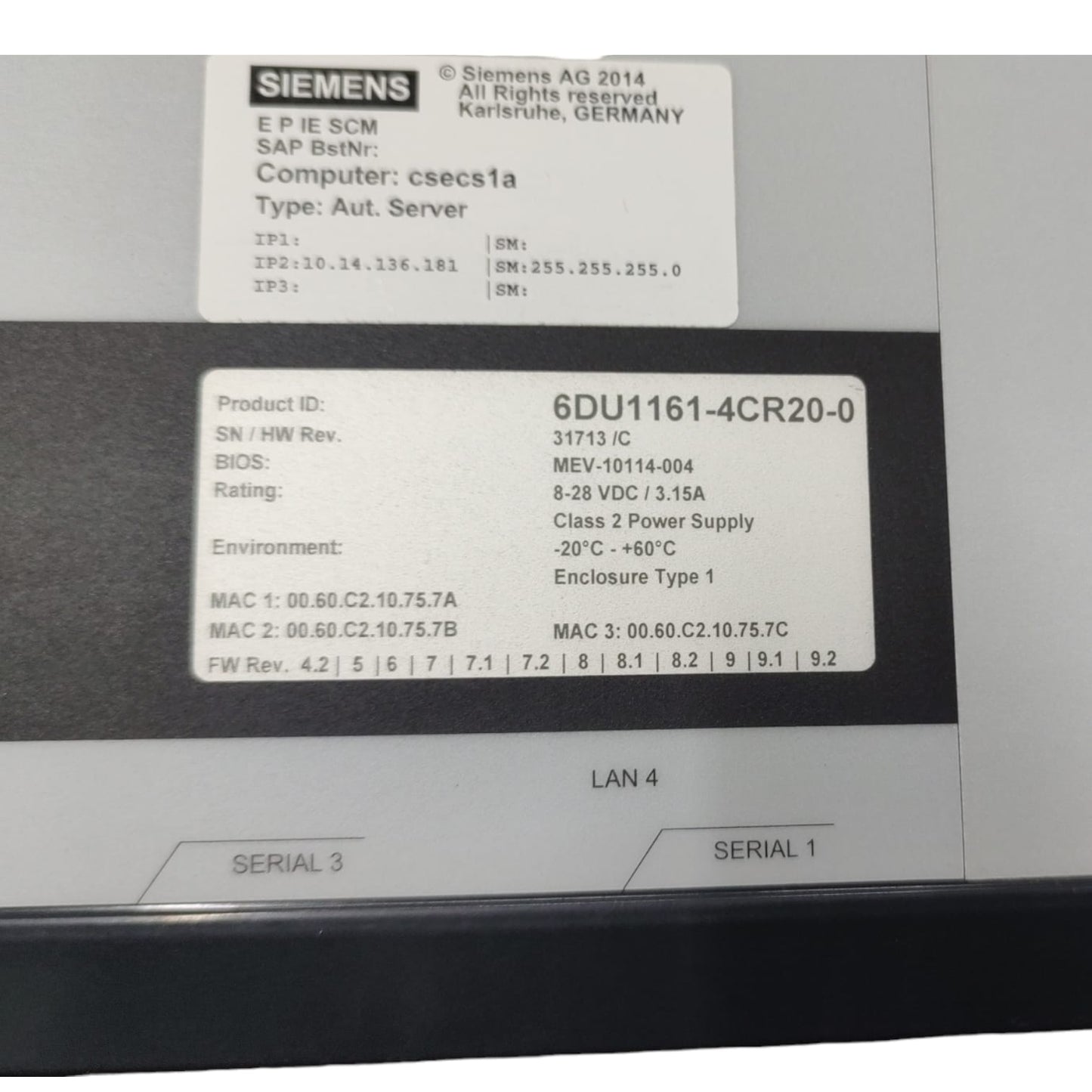 Siemens 6du1161-4cr20-0