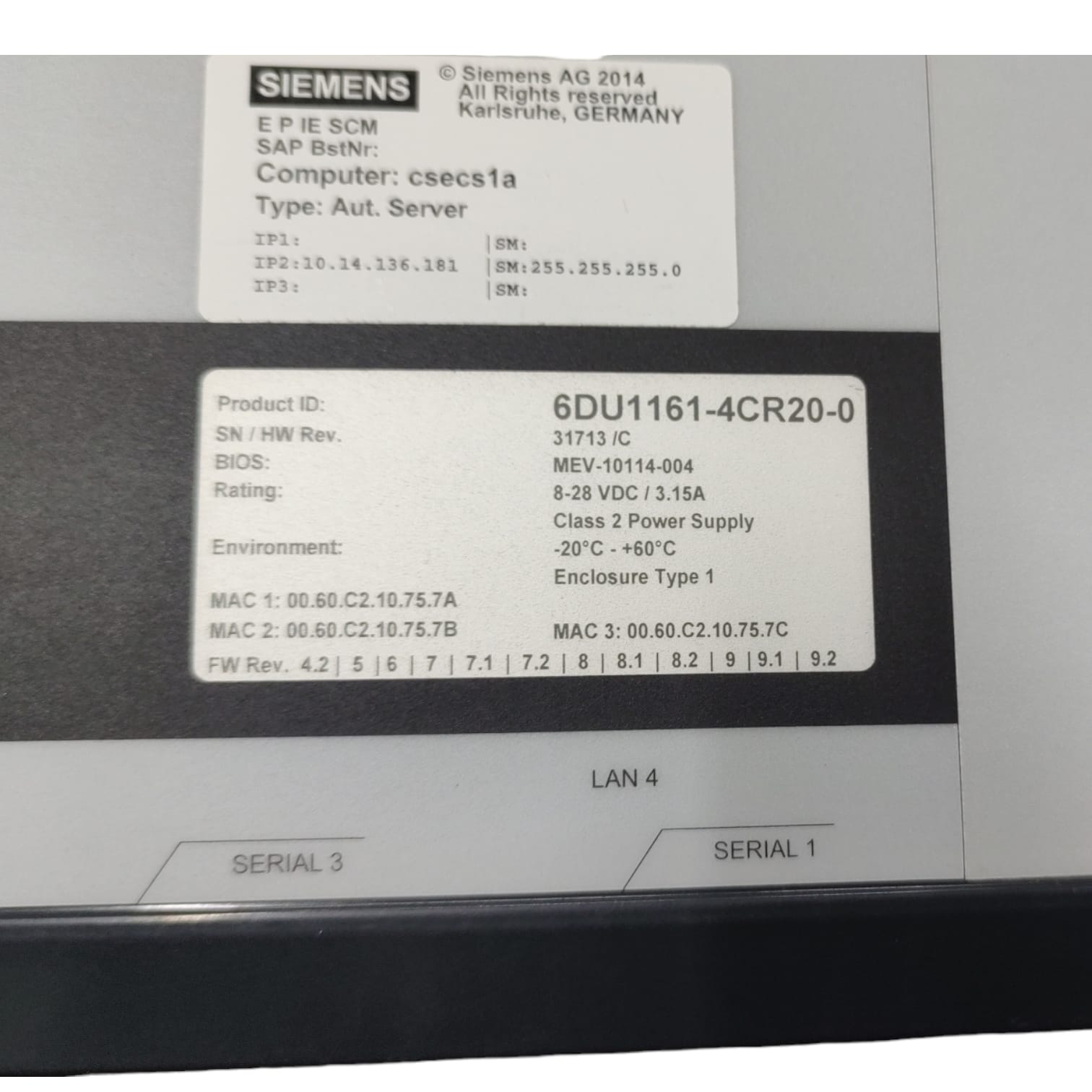 Siemens 6du1161-4cr20-0