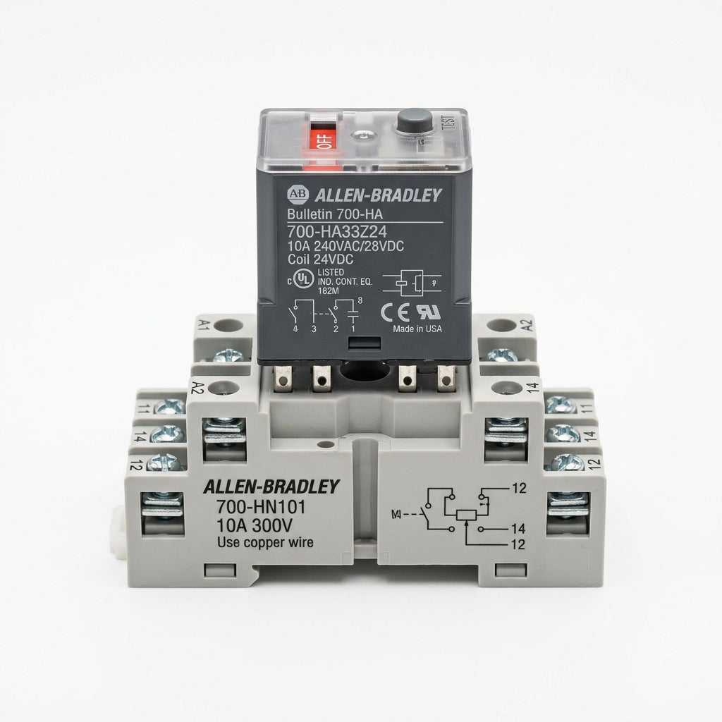ALLEN BRADLEY 700-HA33Z24+700-HN101 relé de propósito general