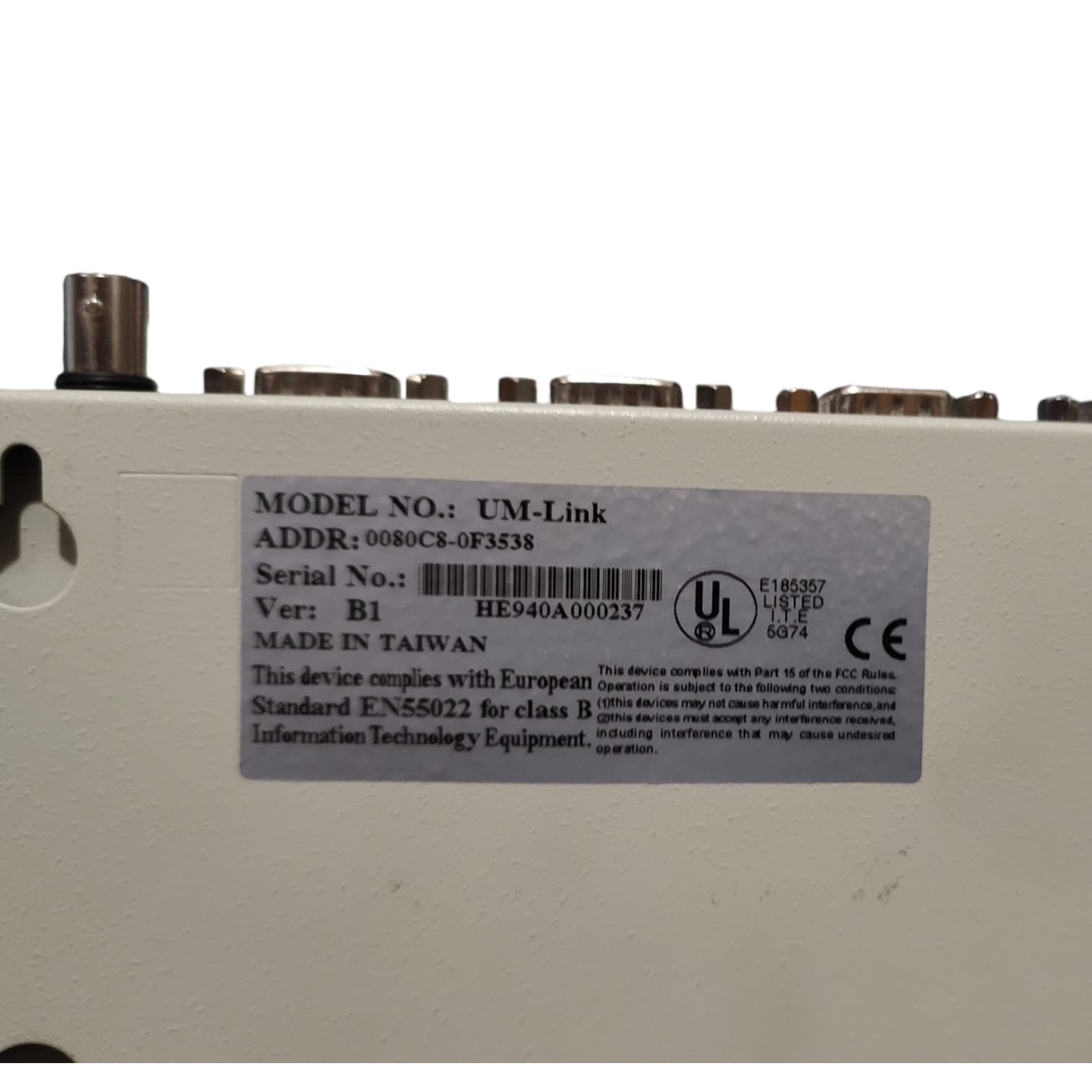 UM-LINK SNMP V1 módulo switch