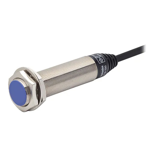 PRDL18-7DP2 Sensor inductivo largo M18 sensado ext 7mm Rasante 24VCD PNP NC
