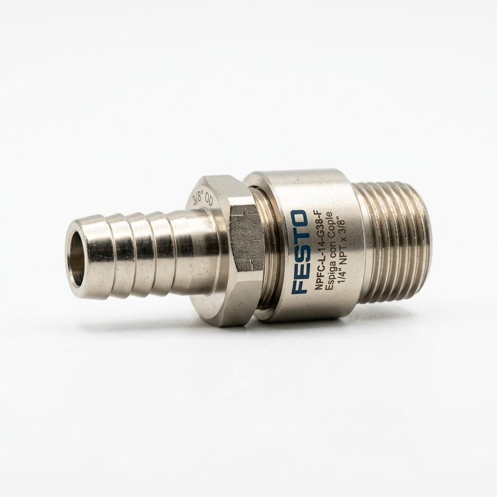 FESTO ESPIGA CON COPLE PARA MANGUERA 1/4 X 3/8