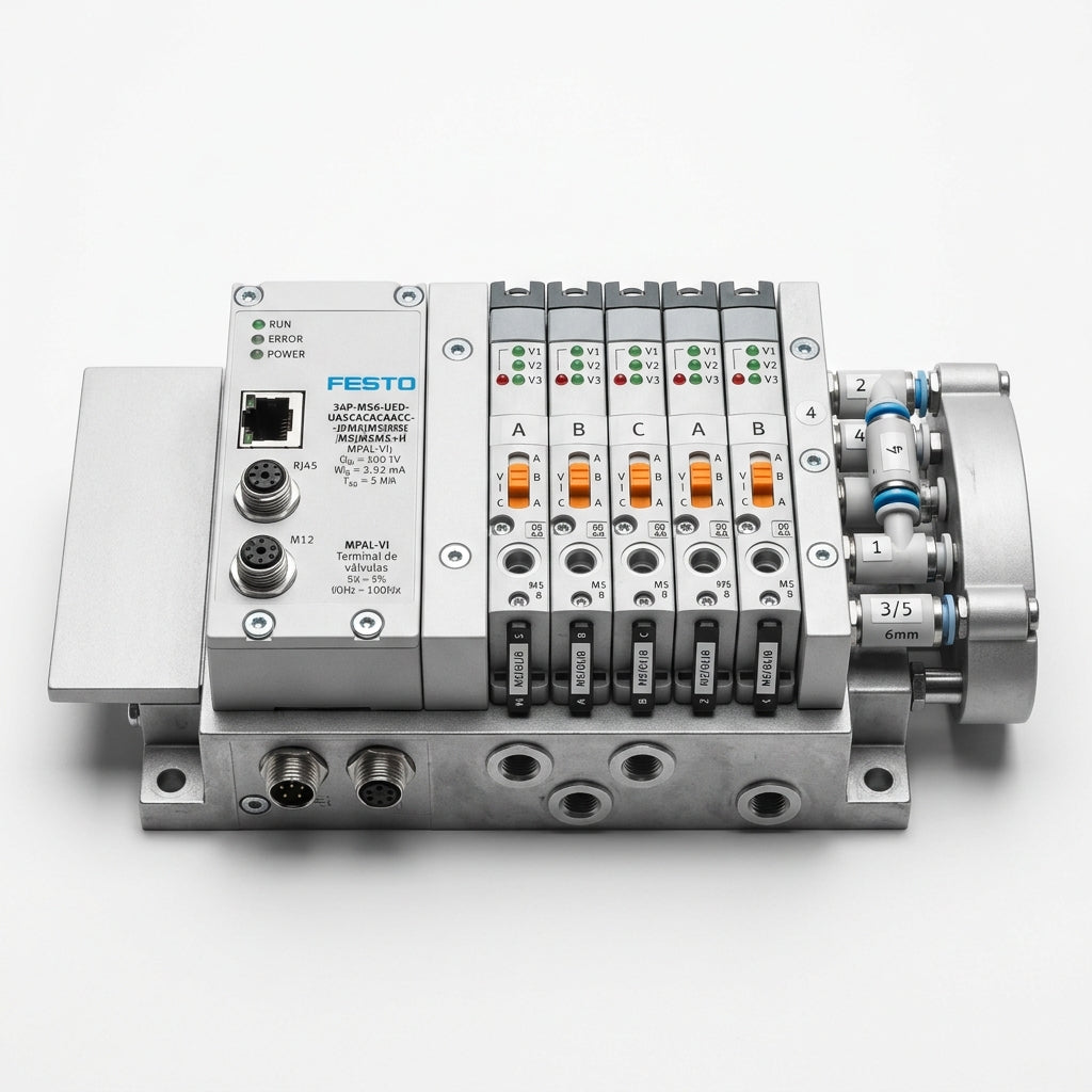 FESTO 34P-MS6-UED-UA5CACACACACC-J5MSJMSJMSJMSJMSMS+H