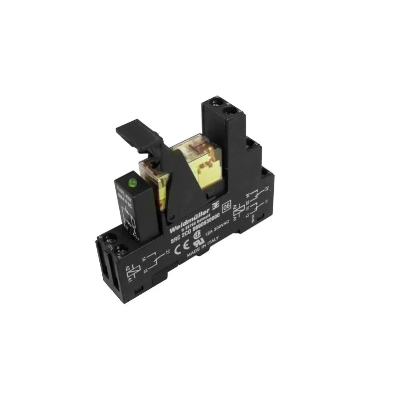 RCLKIT 24VDC 2CO LED GN Interfaz relé RCL+Base+LED 24VCD 2CO 2NA2NC AgNi 8A 250V