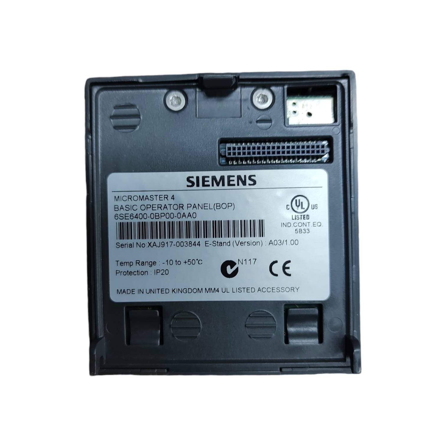 Siemens 6SE6400-0BP00-0AA0 micromaster 4