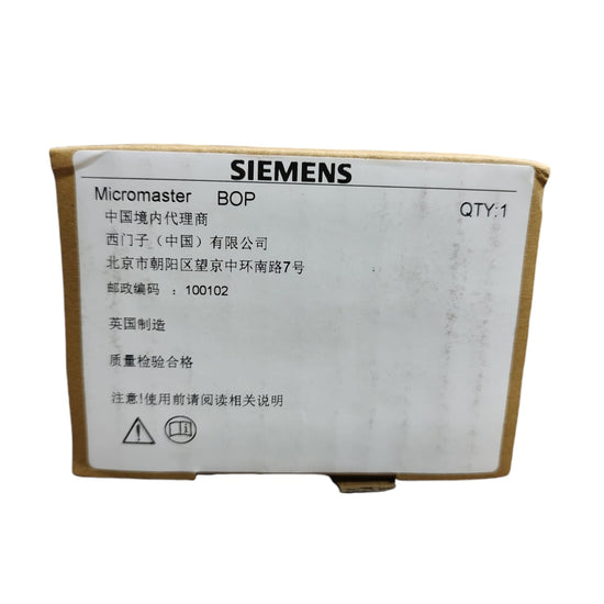 Siemens 6SE6400-0BP00-0AA0 micromaster 4