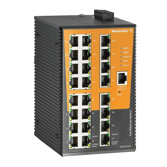 IE-SW24 Ethernet Switch no gestionado de 24 puertos RJ45 -40~75°C