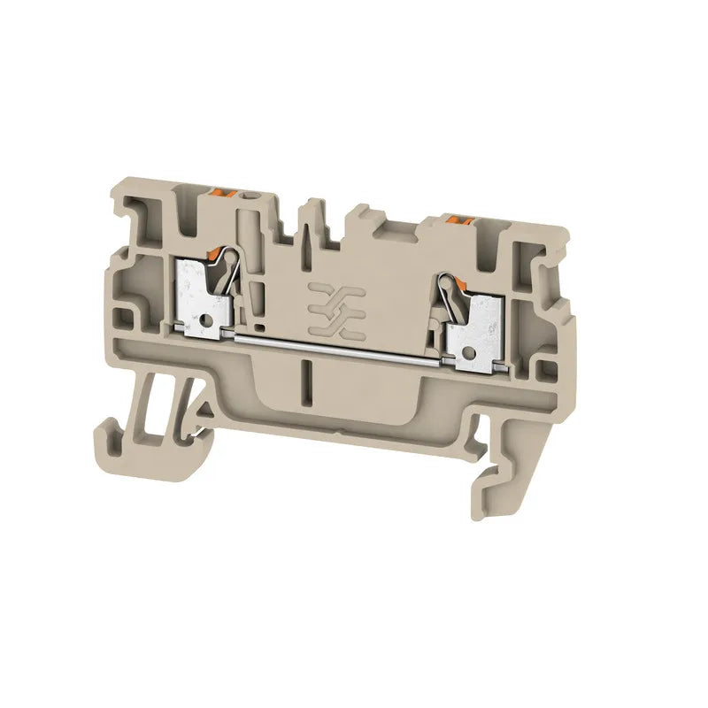 A2C 1.5 Clema Push-in 2 conexiones 1.5mm² 26-14AWG 17.5A 500VCA Beige Oscuro