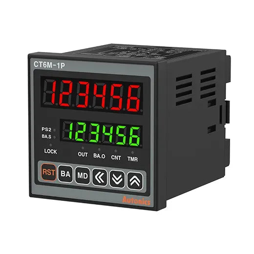 CT6M-1P4T Contador/Timer LED 6dígitos 72WX72H 1NANC + 2xNPN 100-240VCA
