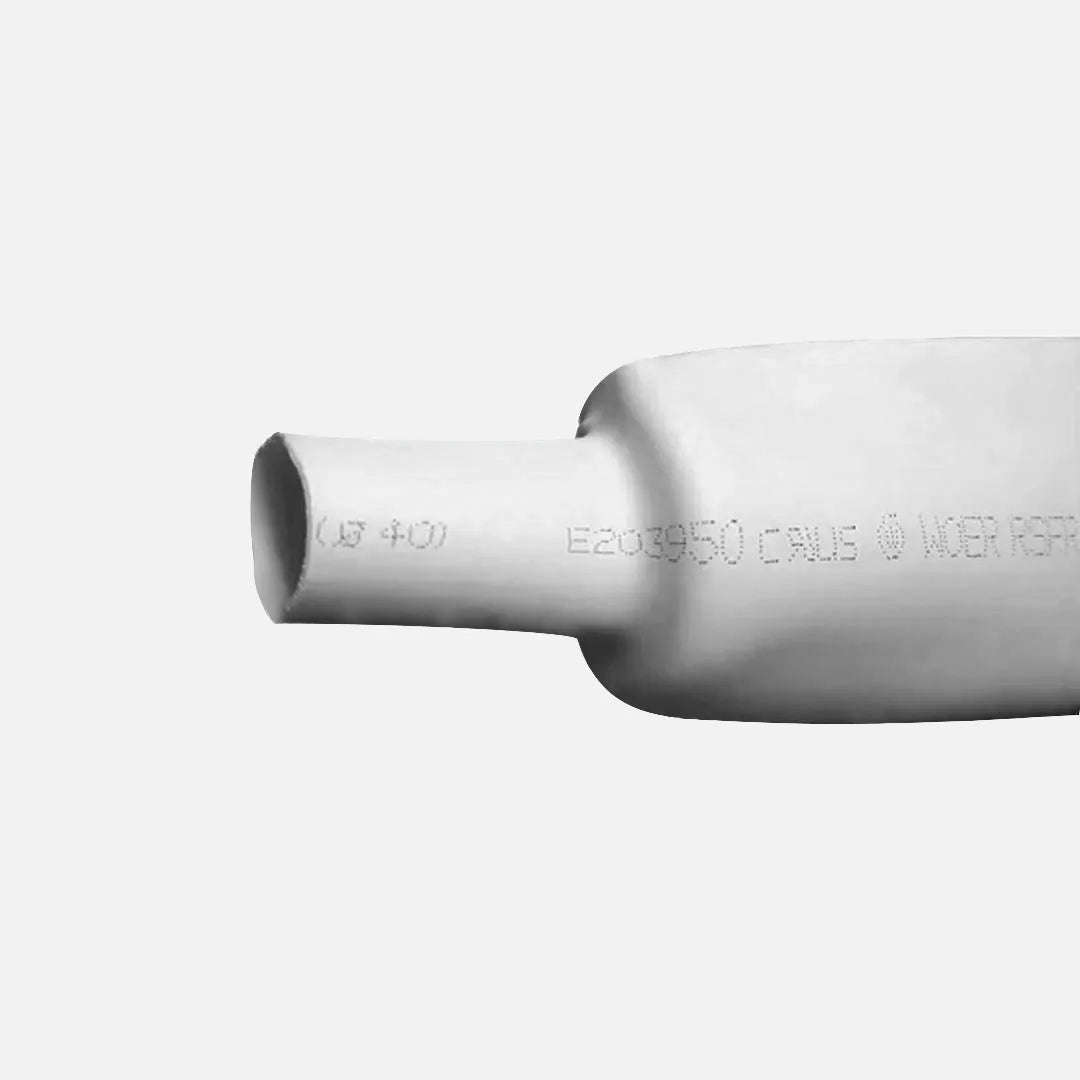 Tubo termocontráctil color blanco Contracción 2:1 6mm (1/4″) 12-10AWG 100
