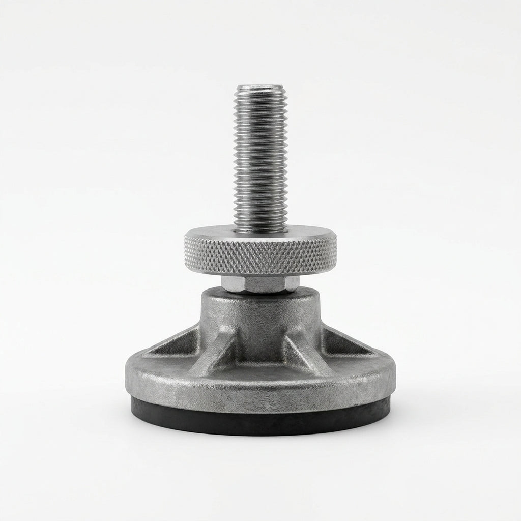 BIND Nivelador de alta resistencia (base de aluminio)  MLK-3 c/ birlo 1/2  x 3  Inoxidable con c. c. de 500 a 600 Kg