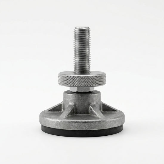 BIND Nivelador de alta resistencia (base de aluminio)  MLK-3 c/ birlo 1/2  x 3  Inoxidable con c. c. de 500 a 600 Kg
