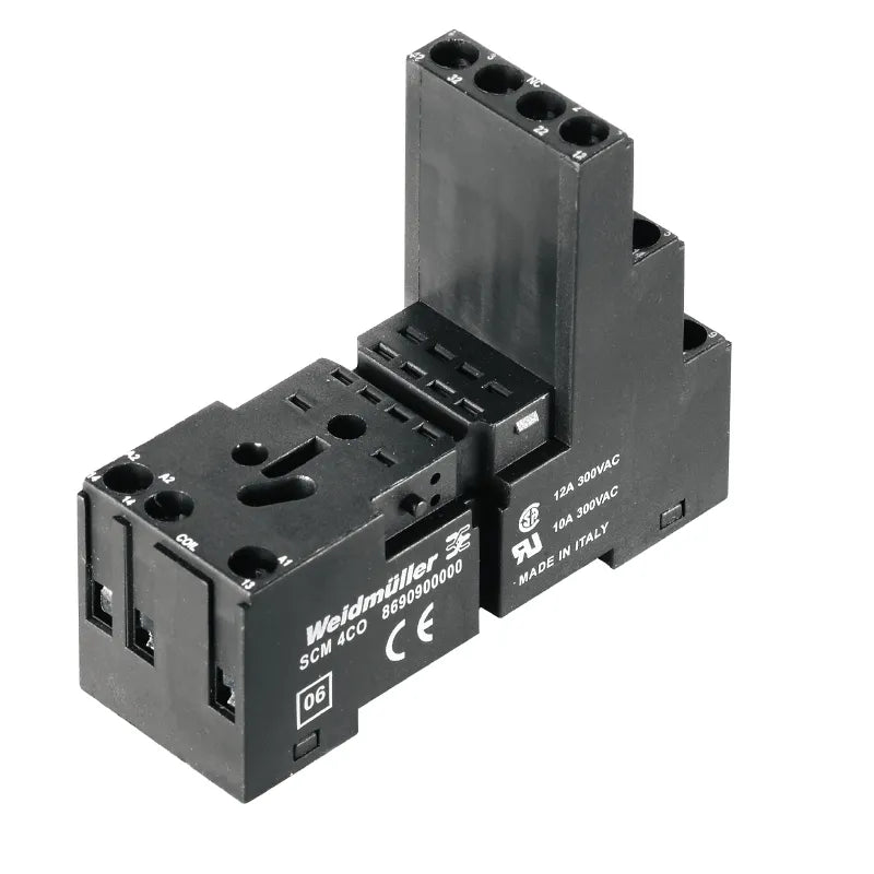 SCM 4CO Base para relé RCM EMC de 4CO 4NA4NC 6A 300V