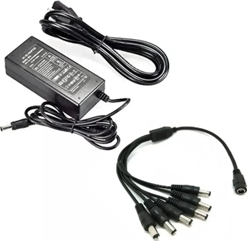 ELIMINADOR 12V CON PULPO DE 4 CONECTORES CCTV