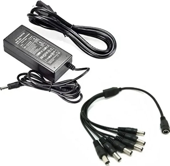 ELIMINADOR 12V CON PULPO DE 4 CONECTORES CCTV