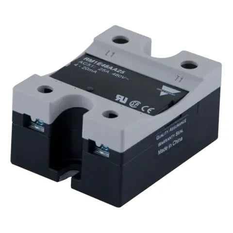 Relevador estado solido monofasico control analogo 4-20mA 25A 480VAC IP20