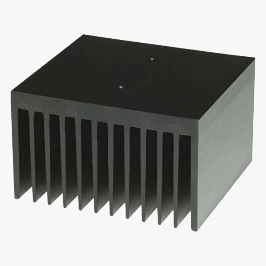 Disipador de calor, aluminio anodizado, 0.9 K/W, 111x100mm, para 77.45 y 77.55