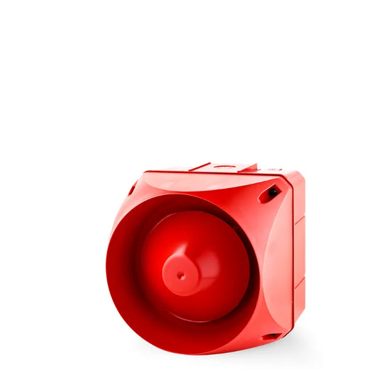 ASX Sirena cuadrada 228mm 63 tonos 127dB 110-120VCA Rojo