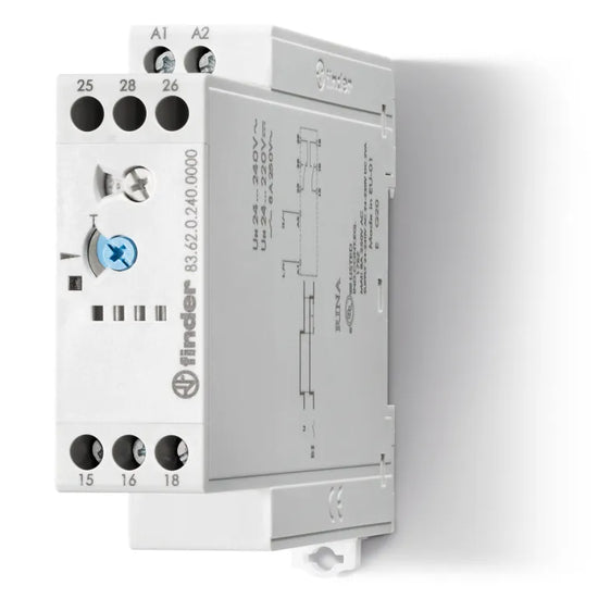 Temporizador Off-Delay (sin alimentacion auxiliar) 24-240VAC/DC 2NA2NC 8A 250V
