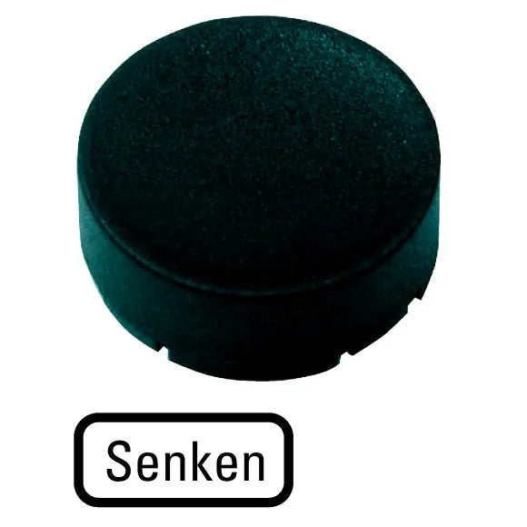 M22-XDH-S-D18 RMQ-Titan Placa para Botón Diseño-Saliente color Negro -SENKEN-