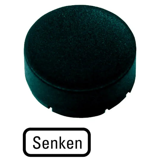 M22-XDH-S-D18 RMQ-Titan Placa para Botón Diseño-Saliente color Negro -SENKEN-