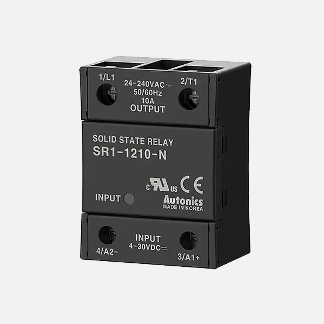 SR1-1210-N SSR monofásico 10A Input 4-30VCD Output 24-240VCA cruce por cero
