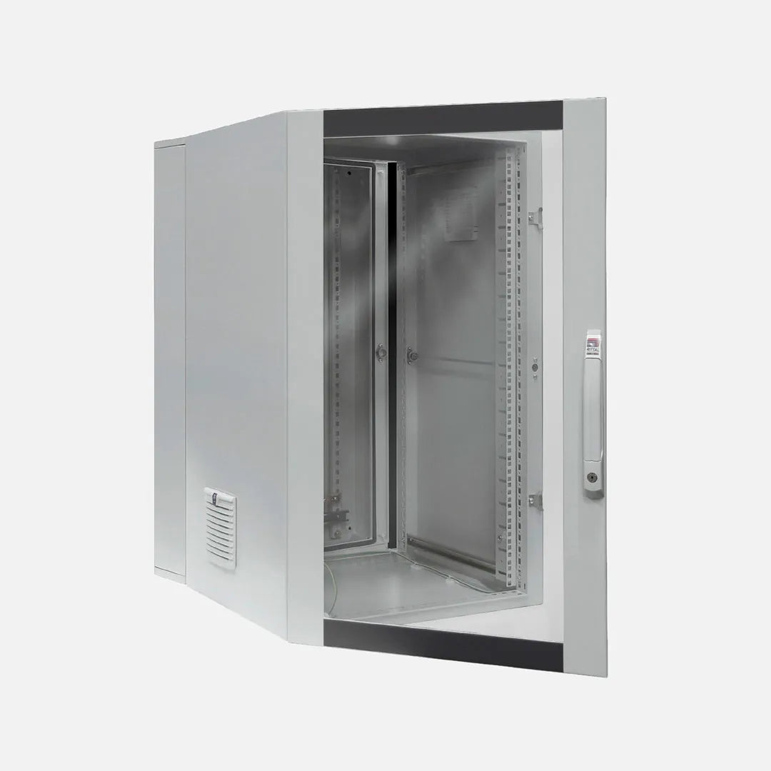 EL Caja mural para TI de chapa de acero 1012Hx600Wx673Dmm IP54 RAL7035 21UA