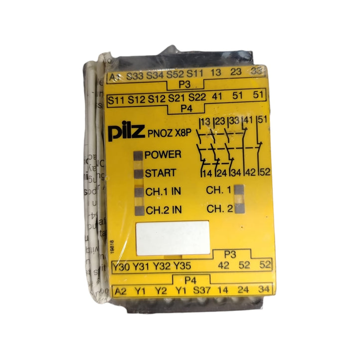 PILZ  PNOZ X8P 777760 24VDC 3N/O 2N/C 2SO RELÉ DE SEGURIDAD