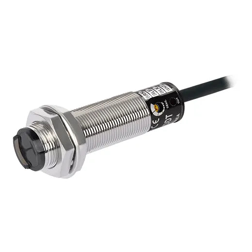 BR100-DDT Sensor fotoeléctrico latón M18 Dif-Reflectivo 100mm 24VCD NPN