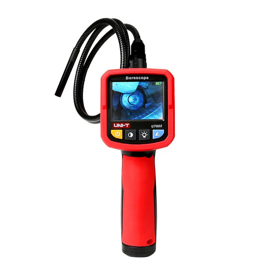 Boroscopio industrial sensor 0.3Mpx LCD 480×234 2.4in sonda flexible IP67