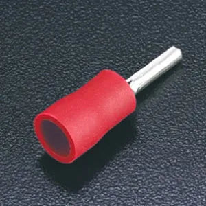 Terminal tipo punta aislada 0.5-1.5mm² 22-18AWG 100pz Rojo