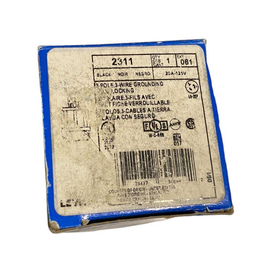 Leviton 2311 enchufe de bloqueo
