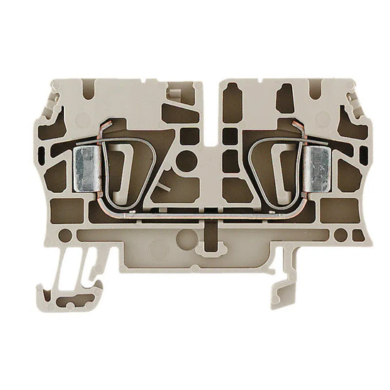 ZDU 4 Clema de paso 2 conexiones 4mm² 26-10AWG 32A 800VCA Beige