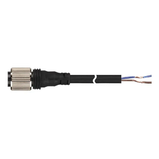 CID2-2 Cable con conector hembra recto DC M12 4P 2 hilos 2mt IP68