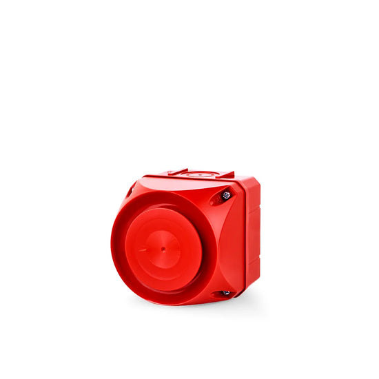 ASS-P Sirena cuadrada 94mm 8 tonos 103dB 110-120VCA Rojo