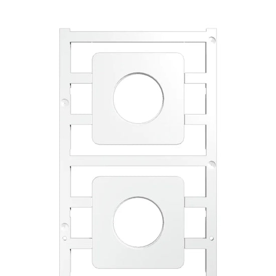 SM 45/45-24 MC NE WS Etiqueta para boton 22mm sin rotulación 45Hx45Wmm Blanca 4P