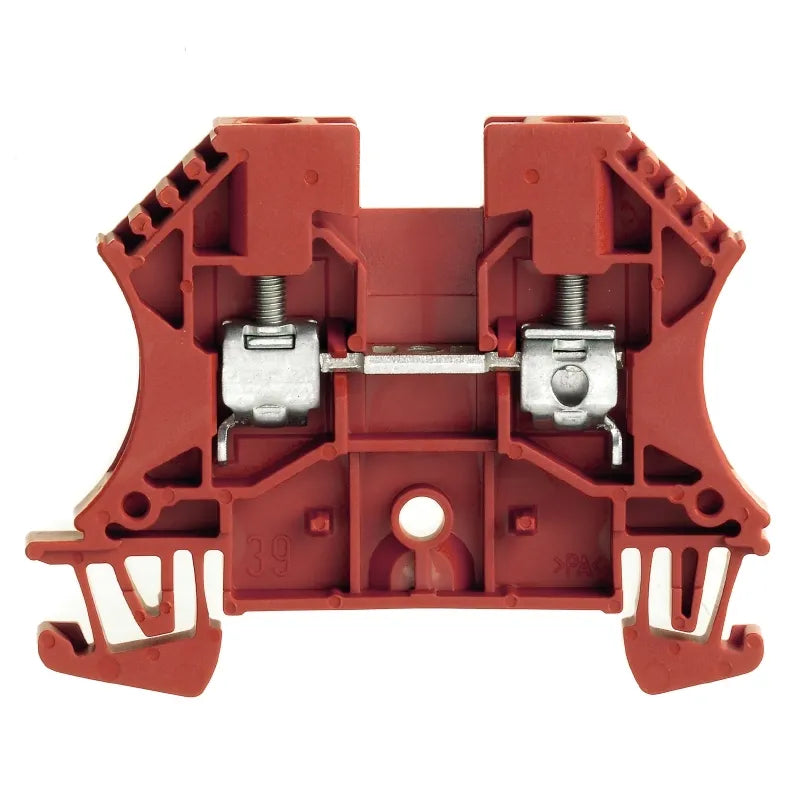 WDU 4 RT Clema de paso en color rojo 4mm² 26-10AWG 32A 800VCA