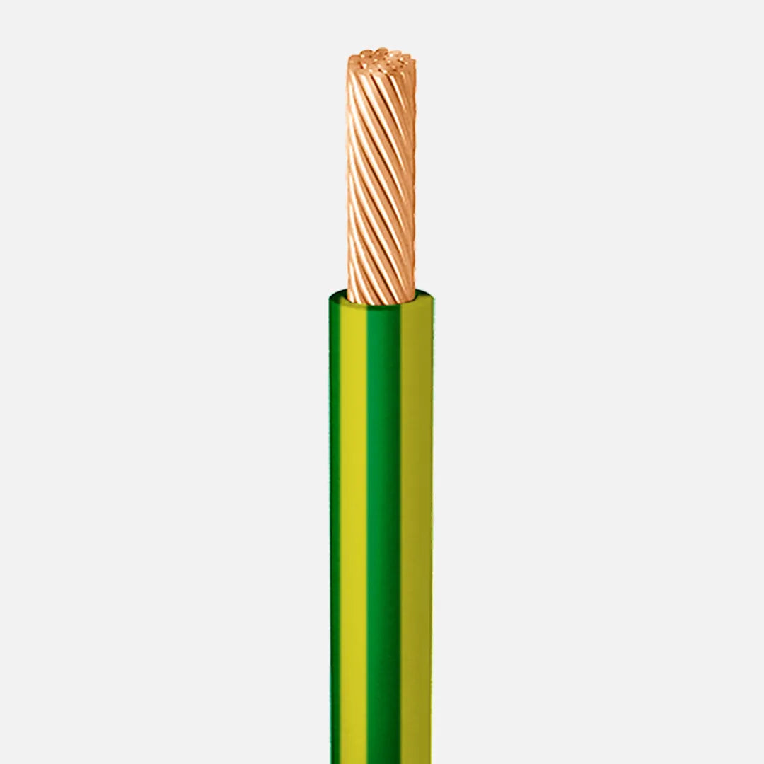 CABLE AUTOMOTRIZ TIPO FLEXIBLE VERDE AMARILLO C-6
