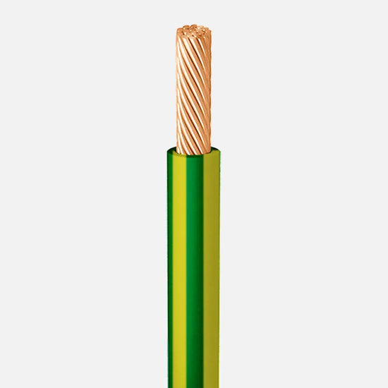 CABLE AUTOMOTRIZ TIPO FLEXIBLE VERDE AMARILLO C-6