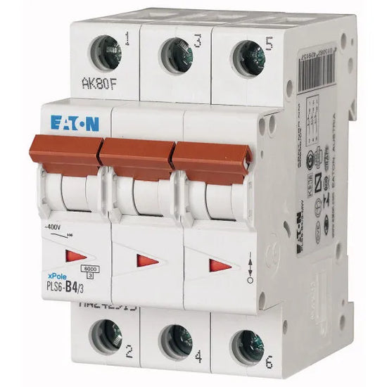PLS6-C4/3-MW Xpole Interruptor termomagnético (ITM) 3P 4A 6kA Curva C