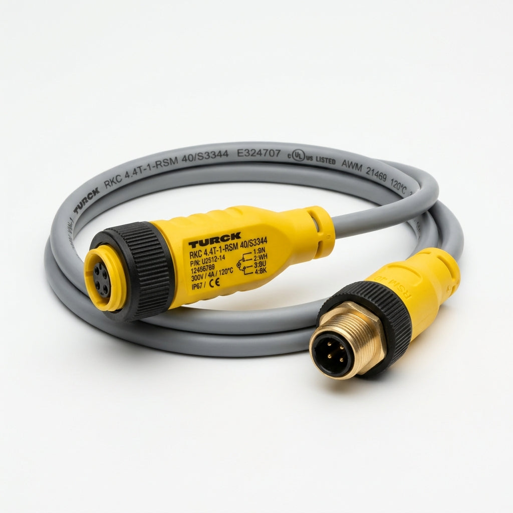 Turck Rkc 4.4t-1-rsm 40/s3344 cordón Eurofast