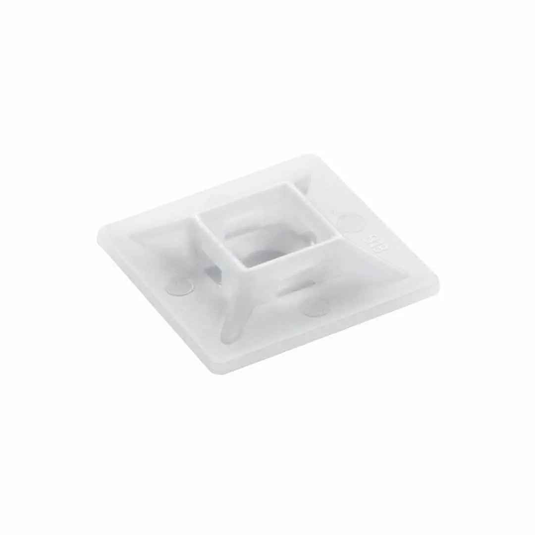 Base autoadherible para cinchos M,I,S 28.4Hx28.4Wmm 100Pz Natural