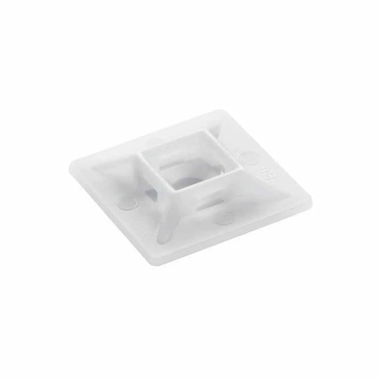 Base autoadherible para cinchos M,I,S 28.4Hx28.4Wmm 100Pz Natural