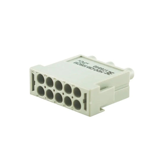 HDC CM 10 MC Inserto macho Gris Conexión crimpada 10P 250V