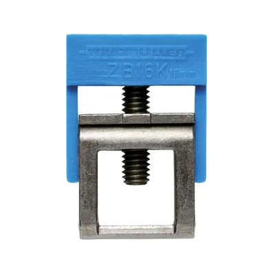 ZB 4K BL Brida aislada azul 20-12AWG para barras de 10x3mm