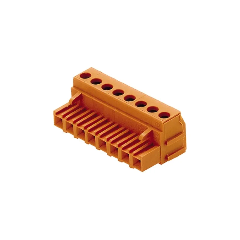 BLA 5B SN OR Conector hembra para PCB 5P Paso 5.08mm 180° Naranja