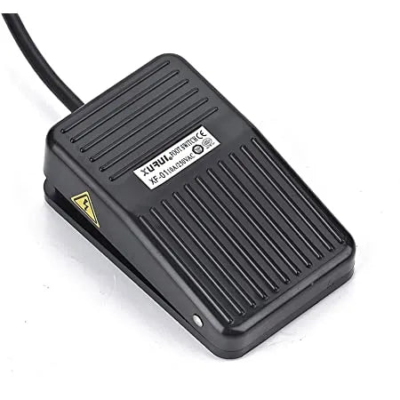 Interruptor pequeño de pedal 1NA+1NC 10A 250VCA Gris