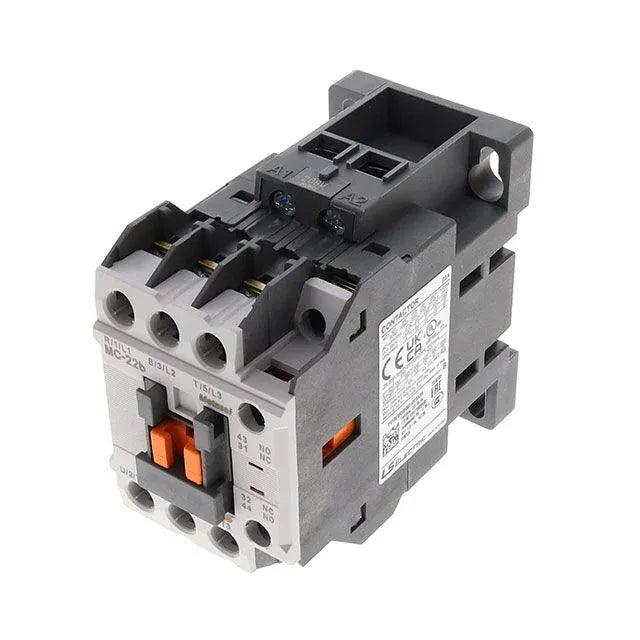 GMC-22 Contactor tripolar 22A 40A 220VAC montaje riel DIN y panel IP20