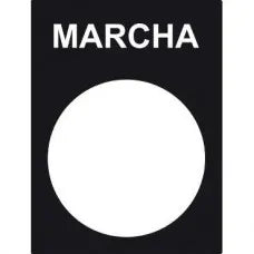 PLACA LEYENDA MARCHA 22mm TD2
